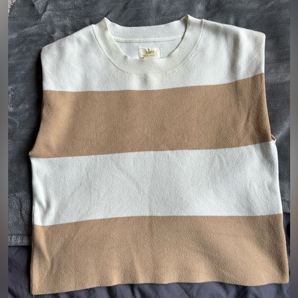 Maeve Sleeveless Striped Top